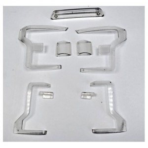 [Traction Hobby] TH01339 Front and rear lampshades(clear) 