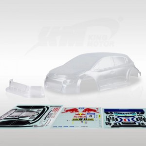 [Traction Hobby] C3 Clear Body With Redbull Sticker (Km WRC C3 ) ����� �ٵ� 