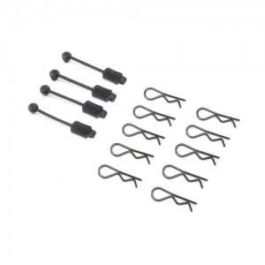 [TEAM LOSI] Body Clip (10) & Leash (4): Promoto-MX 