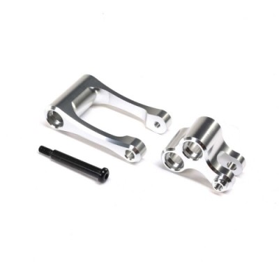 [���ܼ�] LOS364001 [TEAM LOSI] Aluminum Knuckle & Pull Rod, Silver: Promoto-MX