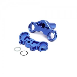 [TEAM LOSI] Aluminum Triple Clamp Set, Blue: Promoto-MX 