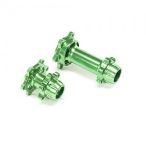 [TEAM LOSI] Aluminum Hub Set, Machined, Green: Promoto-MX 