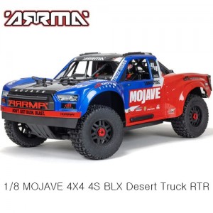 [ARRMA] 1/8 MOJAVE 4X4 4S BLX Desert Truck RTR, Blu/Red(������ ����)  