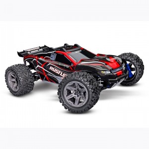 [Traxxas] Red Rustler 4X4 Brushless: 1/10 scale stadium truck 