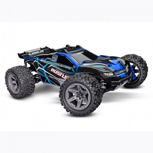 [Traxxas] Blue Rustler 4X4 Brushless: 1/10 scale stadium truck 
