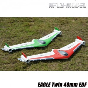 [XFLY] 1020mm �̱� Ʈ�� Ʈ�� ��Ʈ ��� ����� PNP (����, ���ӱ�, ����, ���̷� ����) - �׸� �÷� Eagle Twin 40mm EDF Flying Wing