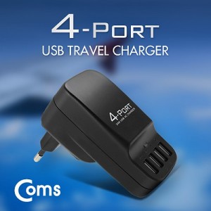 Coms ����� USB 4��Ʈ ���� ������/��ȯ��-�ٱ�� ��Ƽ(Black) 