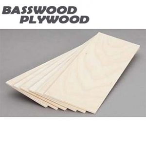 BASSWOOD PLYWOOD �װ����� 8T (300 x 915mm) 