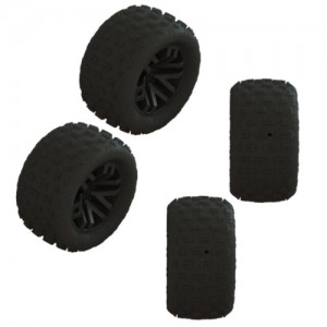 [ARRMA] ARA550112 dBoots FORTRESS Tire Set Glued (Black) (2 Pairs) 