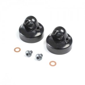 [TLR Racing] Domed Bleeder Shock Caps, Aluminum, G3 (2): 22 