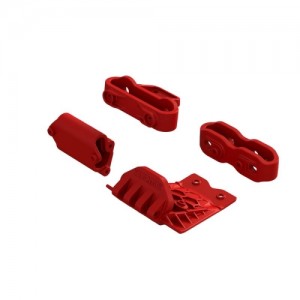 [ARRMA] ARA320777 Lower Skid And Bumper Mount Set, Red 