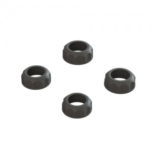 [ARRMA] ARA330828 Shock Cap (4): 4X4, Black 