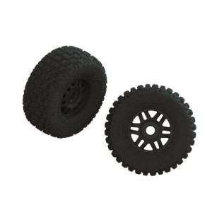 [ARRMA] ARA550110 dBoots FORTRESS LP Tire Set Glued Black (2) 