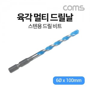 Coms ���� ���� ��Ƽ �帱�� 6�� x 100mm, ����, ��ũ��Ʈ, ö, ��� ����, ���� �帱 ��Ʈ 6.35mm ������ũ 