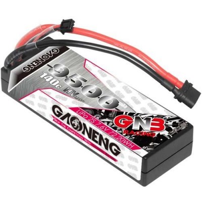 [���ܼ�] GNB95002S140WHV [GNB] 7.6V 9500mAh 2S 140C HV Stick Pack Cabled Hard Case ��Ƭ ������ ���̺�Ƽ�� ���͸�