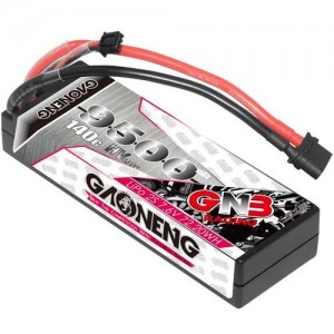 [GNB] 7.6V 9500mAh 2S 140C HV Stick Pack Cabled Hard Case ��Ƭ ������ ���̺�Ƽ�� ���͸� 25.1*47*139mm (H*W*L)