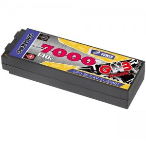 [GNB] 7000MAH 2S 2S 7.4V 140C 5.0mm Bullet Hard Case ��Ƭ ������ ���͸�  25.1*47*139mm