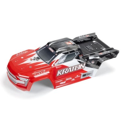 [���ܼ�] ARA402358 [ARRMA] ARA402358 PAINTED DECALED TRIMMED BODY, RED/BLACK: KRATON 4X4