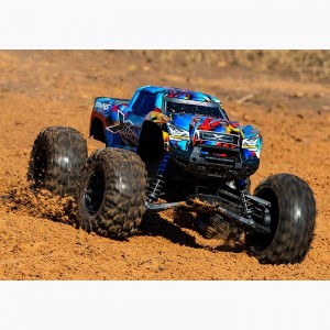 [Traxxas] CB77096-4 Blue X-MAXX 8S ESC BELTED RTR Monster Truck (���͸� & ������ ����) 