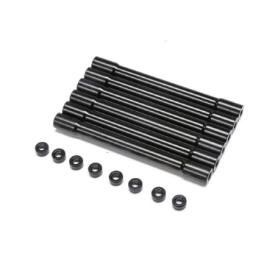 [���ܼ�] LOS241074 [TEAM LOSI] Aluminum Crossbar & Spacer, Cab Section, Black (6): TLR Tuned LMT