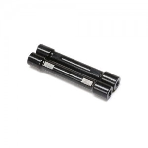 [TEAM LOSI] Aluminum Crossbar, Upper 4-link, Black (2): TLR Tuned LMT 