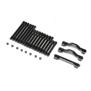 [TEAM LOSI] Aluminum Crossbar Brace & Spacer Set, Black : TLR Tuned LMT 