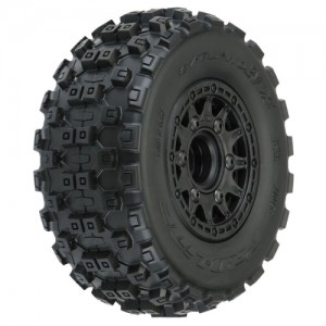 [PROLINE-RACING] 10156-10 1/10 Badlands MX M2 Fr/Rr 2.2/3.0 SC Mounted 12mm Blk Raid (2) 