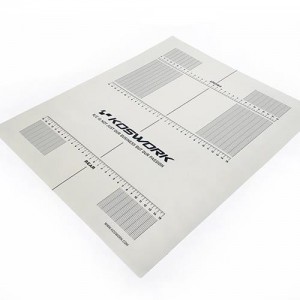 [KOSWORK] 390x470mm Plastic Decal (for 1/10 & 1/8 Buggy & On-Road Car Setup Board) 