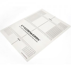 [KOSWORK] 290x390mm Plastic Decal (for 1/10 Sedan/Touring On-Road Car Setup Board) 