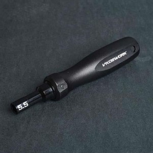 [KOSWORK] Hard Coated Aluminum 5.5mm Compact Nut Driver (For 3mm nut) (Alum. Tri Handle) 