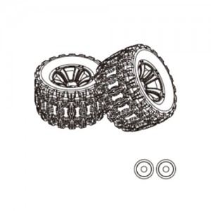 [MJX RC] mjx 10208 Tires (2PCS) 