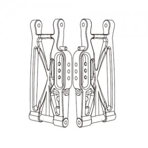 [MJX RC] mjx 10208 rear lower swing arm 