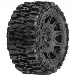 [PROLINE-RACING] 10240-10 1/6 Trencher F/R 5.7�� Tires Mounted 24mm Black Raid 8x48 Hex (2) X-MAXX 8S �� KRATON 8S �� 