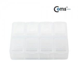Coms �ٿ뵵 PVC ������ (8���� �����Ѳ�, 7.5cmx5.5c x2.5cm), ���� �ڽ�, ���̽� 