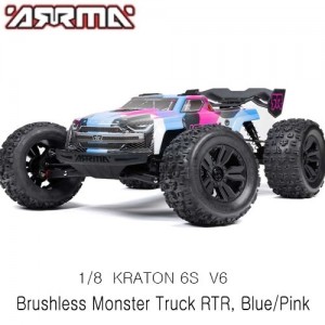 [ARRMA] 1/8 KRATON 6S V6 4X4 BLX Brushless Speed Monster Truck RTR, Blue/Pink ���͸�, ������ ���� 