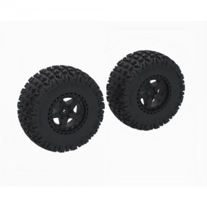 [ARRMA] ARA-1616 DBOOTS FORTRESS SC Tire Set Glued, Black (2) �� ���� ũ��: 14mm 