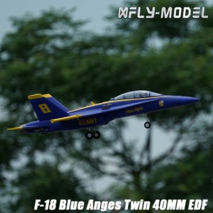 [XFLY] 705mm F-18 Blue Anges Twin 40MM EDF JET PNP (����, ���ӱ�, ���� ����) 