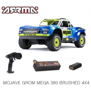 [ARRMA] MOJAVE GROM MEGA 380 �귯�õ� 4X4 �ұԸ� �縷 Ʈ�� RTR(���͸� �� ������ ����), �Ķ���/��� 