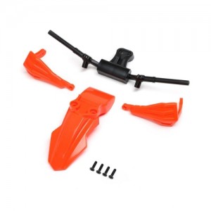 [TEAM LOSI] Fender, Handguards & Handle Bars, Orange: PM-SM 