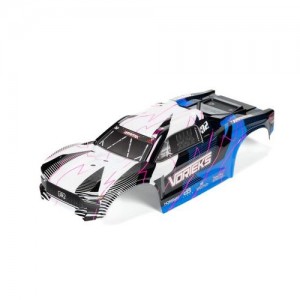 [ARRMA] ARA-1557 1/10 Clipless Painted Trimmed Body Set with Decals, Blue: VORTEKS 2WD 