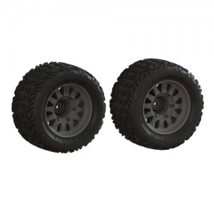 [ARRMA] ARA-1553 dBoots Katar Tire Set Glued (2) 