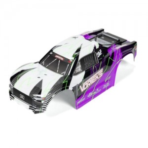 [ARRMA] ARA-1556 1/10 Clipless Painted Trimmed Body Set with Decals, Purple: VORTEKS 2WD 