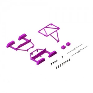 [ARRMA] ARA-1568 Desert Truck Body Roll Cage Set, Purple: GROM 