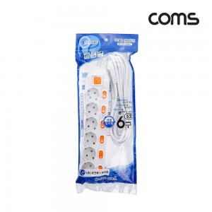 Coms ���� ����ġ ��Ƽ�� 6�� ����, ���� SW 5ȣ, 16A 4.5M 