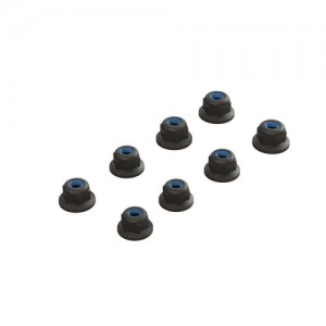 [ARRMA] ARA708009 Flanged Lock Nut M3 Black (4) 