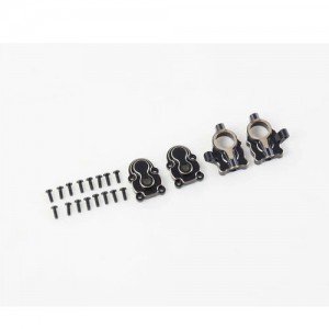 [ROC HOBBY] Upgrade Parts - FCX24/FCX18 PORTAL AXLE COVER SET BLACK 