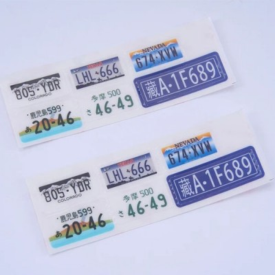 [���ܼ�] C3712 [ROC HOBBY] FCX10 TOYOTA LC80 LOGO AND LICENSE PLATE