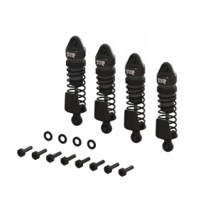 [ARRMA] ARA-1560 Aluminum Shock Set, 58mm Length, 2000cSt Oil (4), Gunmetal: GROM 