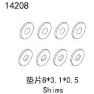 [YK HOBBY] 8*3.1*0.5 Shims 