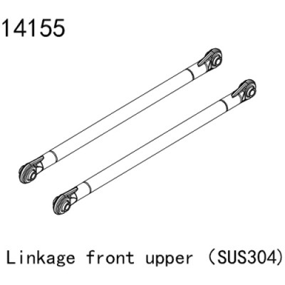 [���ܼ�] 14155 [YK HOBBY] YK14155 Linkage front upper stainless SUS304 (YK4083)